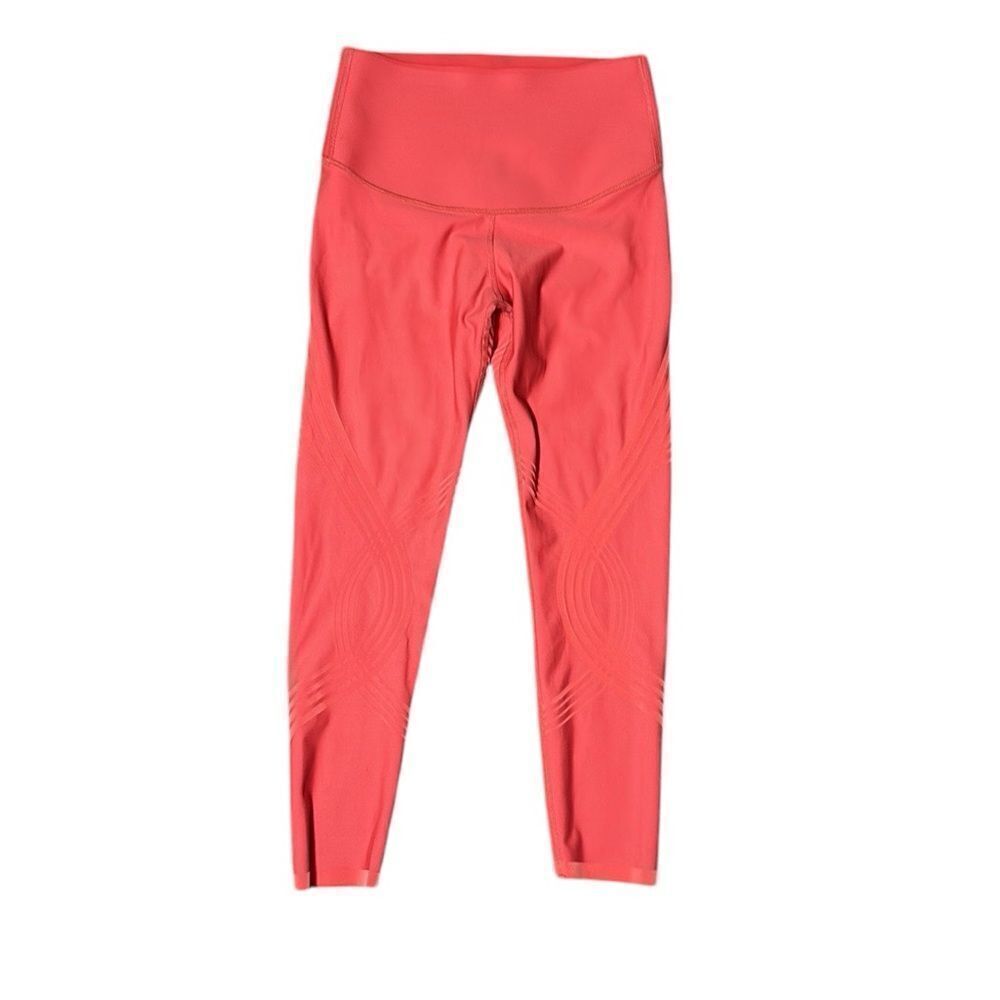 Fanka women’s 4/small orange coral body sculpt reversible 7/8 leggings